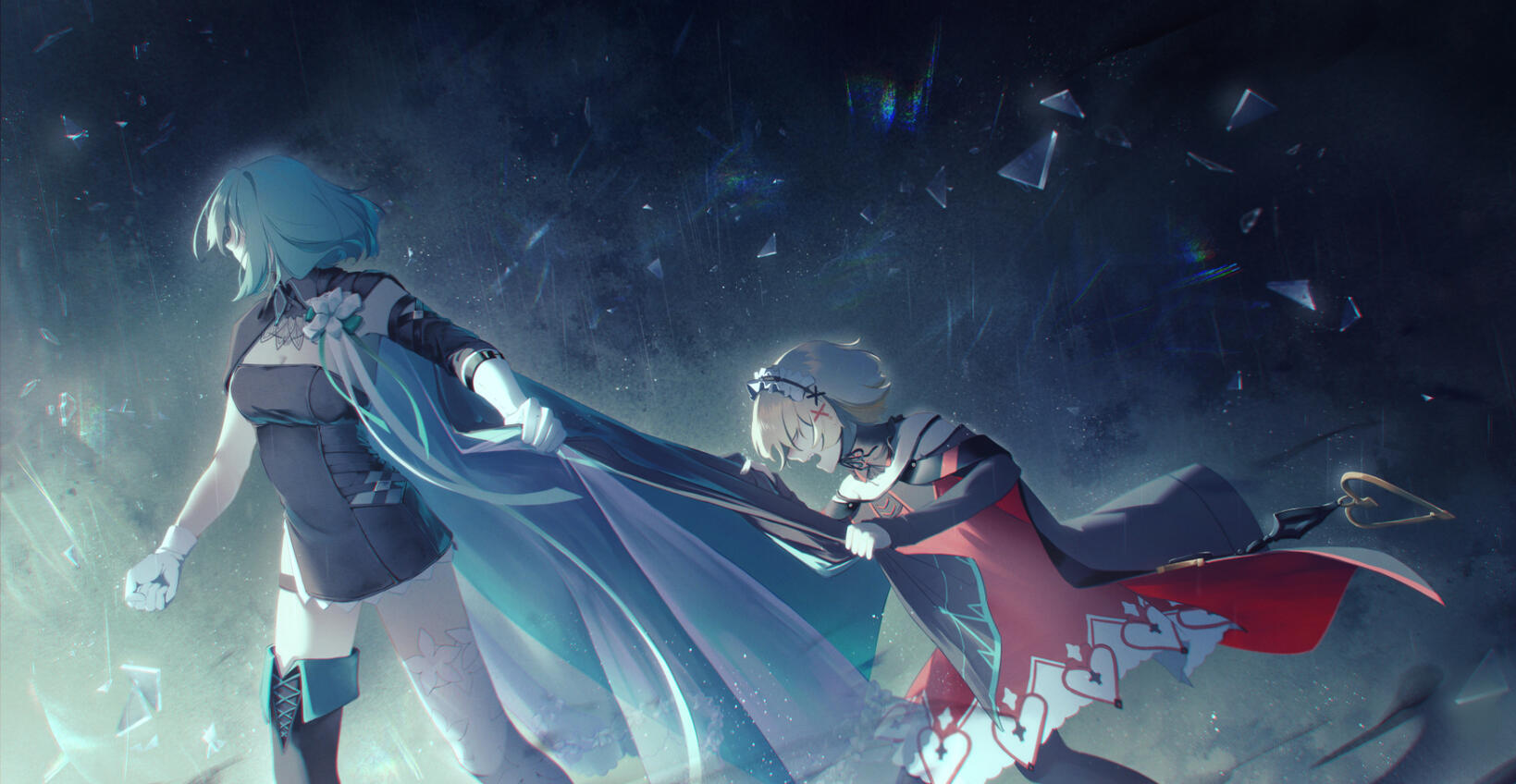 Saya and Vita (Arcaea Fanart)