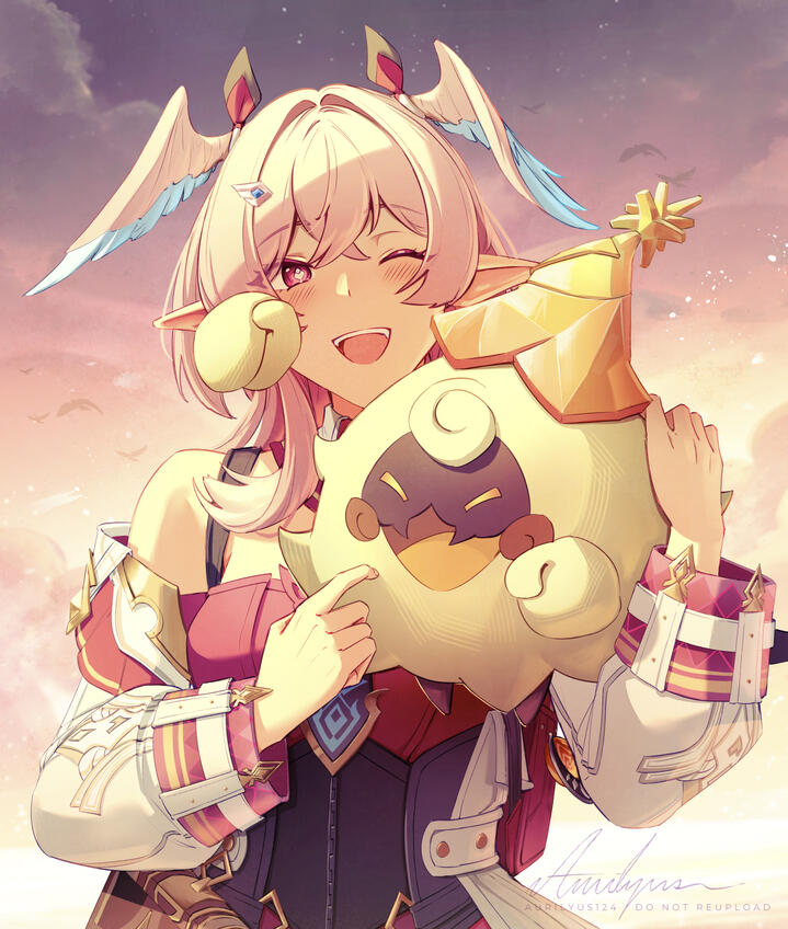 Linnea and Lumi (Genshin Impact Fanart)